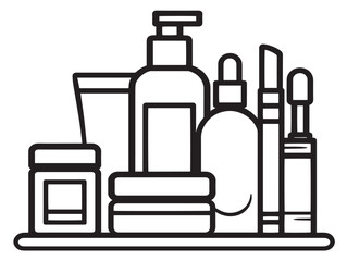 Obraz premium Beautiful beauty product illustration with simple graceful design