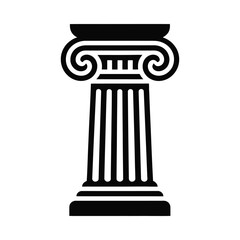 Obraz premium Classic greek column illustration