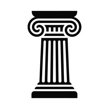 Classic greek column illustration