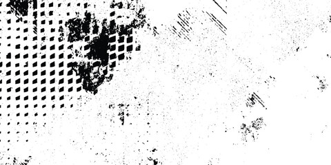 Obraz premium Abstract vintage stone, concrete, dirt, noise surface pattern. Grunge halftone background Vector, black and white error glitch art design grunge background Dot pop art comic sport style vector .