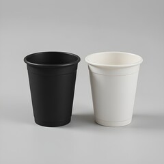 White coffee cup mockup. 3d white cup.

