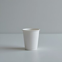 White coffee cup mockup. 3d white cup.

