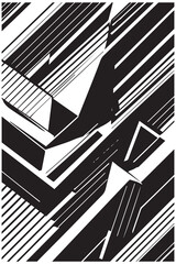 This image features an intricate arrangement of geometric shapes and lines