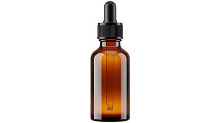 Amber glass dropper bottle cosmetic packaging