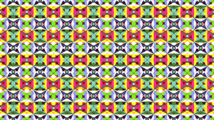 Colorful Geometric Mosaic Pattern Abstract Background