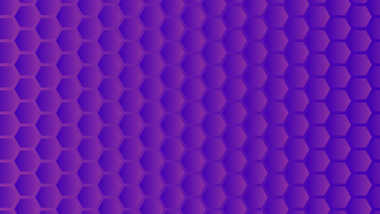Vibrant purple hexagonal pattern background with subtle gradient and 3d effect creating a visually appealing and modern design element for various applications