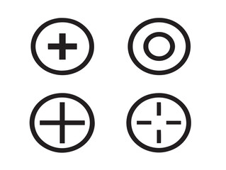 Fototapeta premium A dynamic and stunning set of simple point themed icons with line art