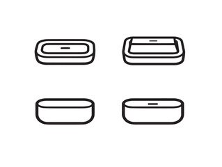 Gorgeous Set of Four Beautiful Soap and Cleanliness Vector Icons