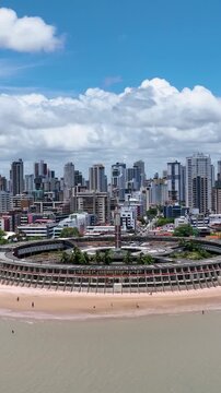 Joao Pessoa Skyline At Joao Pessoa Paraiba Brazil. Bustling Downtown Cityscape With Modern Buildings. Paradise Landscape Peaceful Amazing. Paradise Summertime. Joao Pessoa Paraiba.
