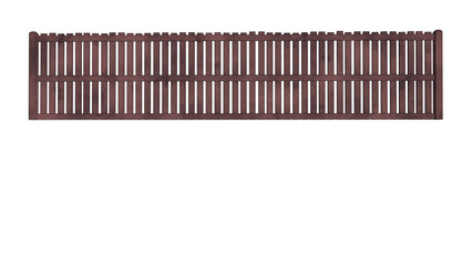 茶色の木製の柵のイラスト