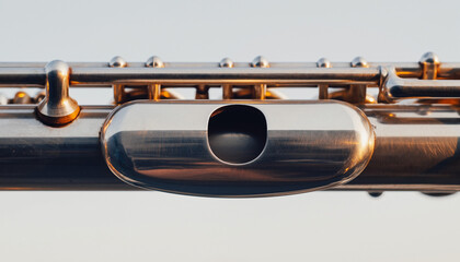 Close Up Of Shiny Chrome Car Door Handle.
