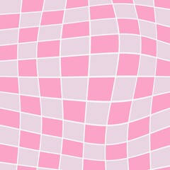 Pink Checkerboard Abstract Pattern Background.