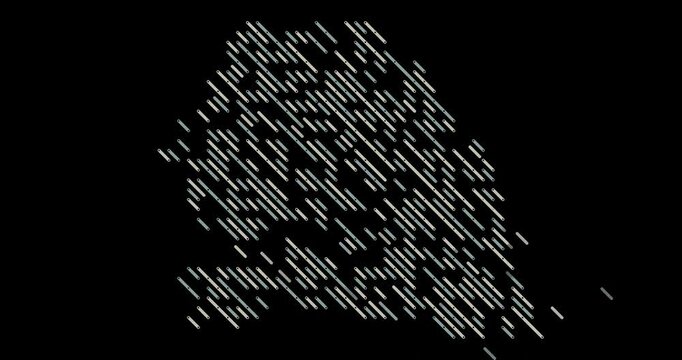 Creative Sliding Lines Senegal Silhouette Design