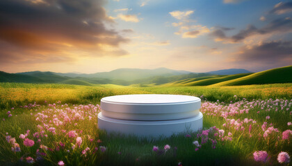 The Podium Emerges As A Focal Point Amidst A Vibrant Landscape