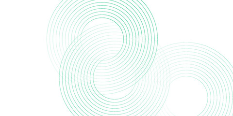 Green white abstract background overlap layer on bright space with circles effect decoration modern