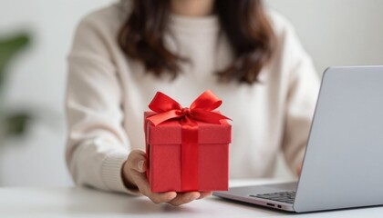 Valentine's day online shopping finding the perfect gift at home lifestyle setting inspirational mood creative ideas