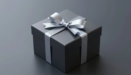 Online shopping for valentine's day gifts stylish black gift box minimalist environment close-up viewpoint romantic concept