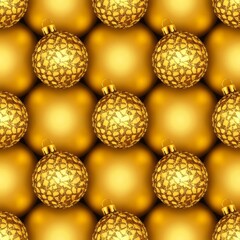 Golden Christmas baubles background. Perfect as backdrop for Christmas or winter seasonal marketing. Warm, cozy, and inviting mood.
