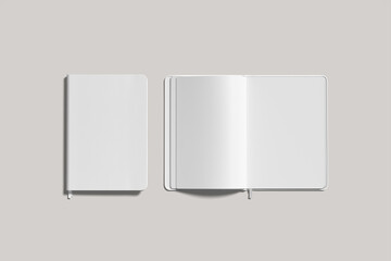 High Resolution Notebook Blank Mockup