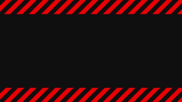 危険・警告のアニメーション背景　黒と赤