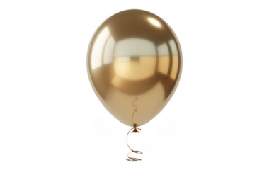 Large gold metallic balloon large gold balloon shiny balloon isolated on a transparent background