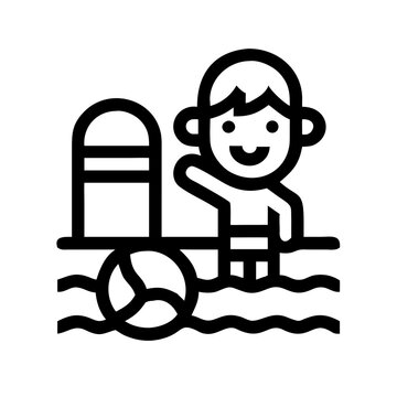 Child in swimming pool. Having fun on vacation at the hotel pool. Colorful vacation concept.
By Igor