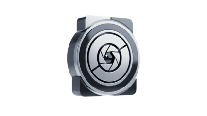 Precision collet chuck for cnc machining, metal tool component with aperture design isolated on transparent background