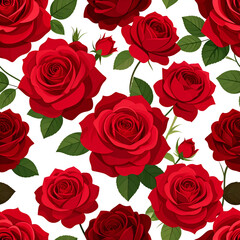 Scarlet Bloom: A tapestry of vibrant red roses in full bloom, a symbol of passion and beauty. Each flower a testament to nature's artistry.