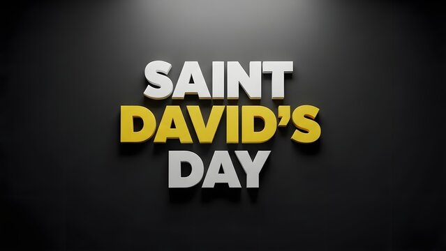 Saint david s day celebration logo or graphic