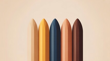 A collection of colored pencils in various skin tones