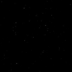 Falling snow overlay on black background with mixed size flakes. High quality photo