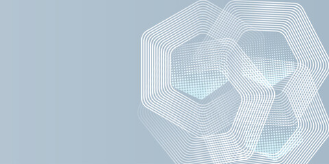 Astract background modern hexagon lines on gray background. geometric stripe line art illustration Vectors