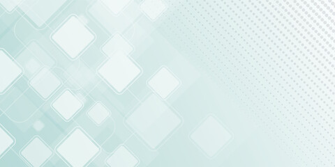 Abstract light blue background with white geometric rhombus shapes and subtle halftone pattern for modern digital design