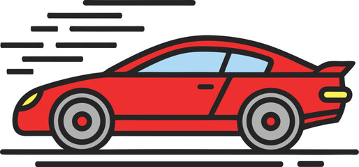 Red Luxury Sports Car