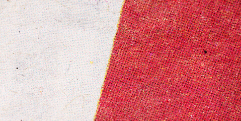 Vertical Red Halftone Stripe on White Textured Paper