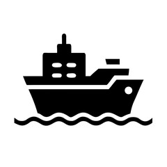 Obraz premium Large cargo ship at sea