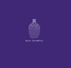 Ceramic Logo Design &ndash; Minimal Pottery and Clay Craft Branding Icon
