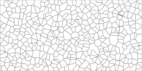 White abstract Voronoi diagram retro tiles pattern broken glass. Broken Glass Quartz natural fragment Cement kitchen decor. Broken Glass/Quartz glass fragment for Website Background