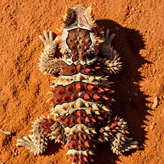 Spiny beetle on sand
