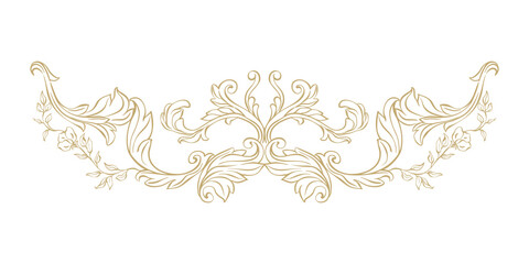 Vintage baroque border. Victorian hand drawn border frame, ornate with classic ornament and florals. Whimsical decorative elements for wedding invitations, cards, certificates, diplomas.