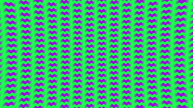 Abstract neon green and purple gradient wavy horizontal lines pattern motion loop