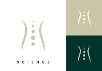 body spine logo. medical healthcare symbol icon design