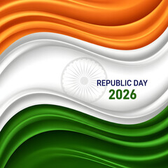 Republic day 2026 india celebration background