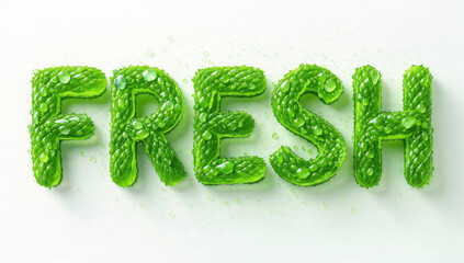 Fresh Green Letters