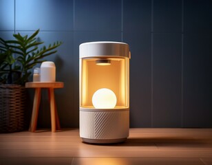 a compact toilet refresher with a nightlight for home bathrooms