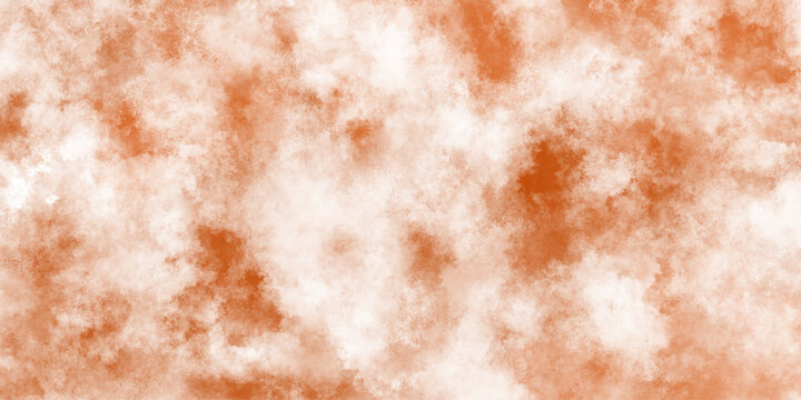 abstract orange and brown smoke clouds isolated on white background. Soft orange watercolor background for your design, watercolor background concept for banner, poster, vCard, invitation vector.