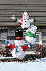 Snowman Family Decoration