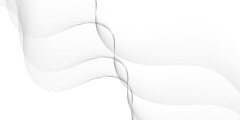 Abstract wave element for design. Digital frequency track equalizer. Stylized line art background. Vector illustration. Wave with lines created using blend tool. Curved wavy line, smooth waves.