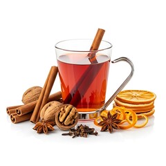 Cozy Winter Drink with Cinnamon, Orange, and Star Anise