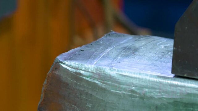 Metal Ruler Measuring Welded Steel Fixture in Industrial Manufacturing